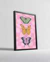 Pink Wings Poster Tablosu