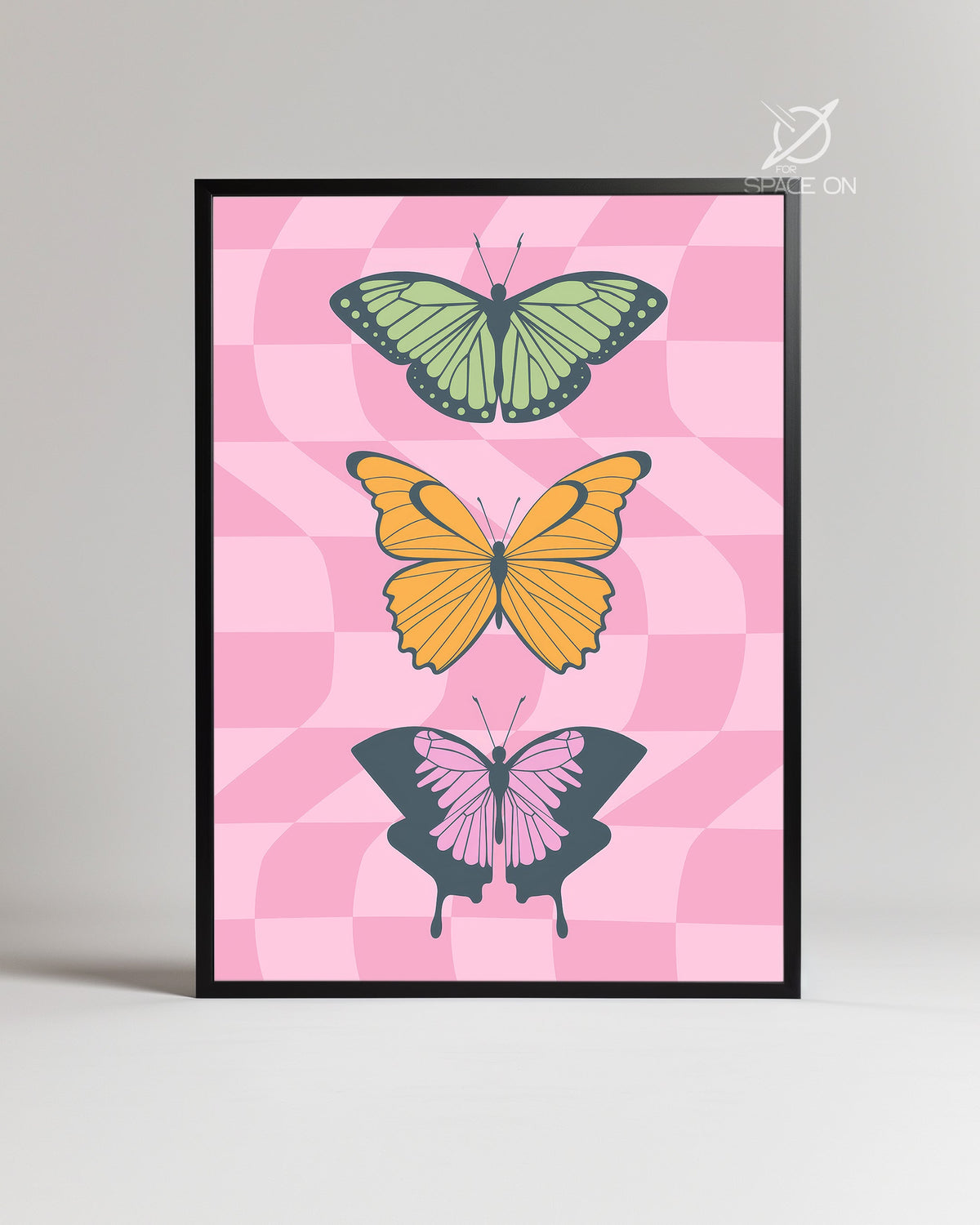 Pink Wings Poster Tablosu