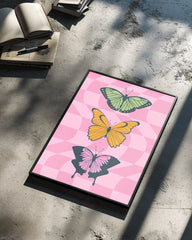 Pink Wings Poster Tablosu