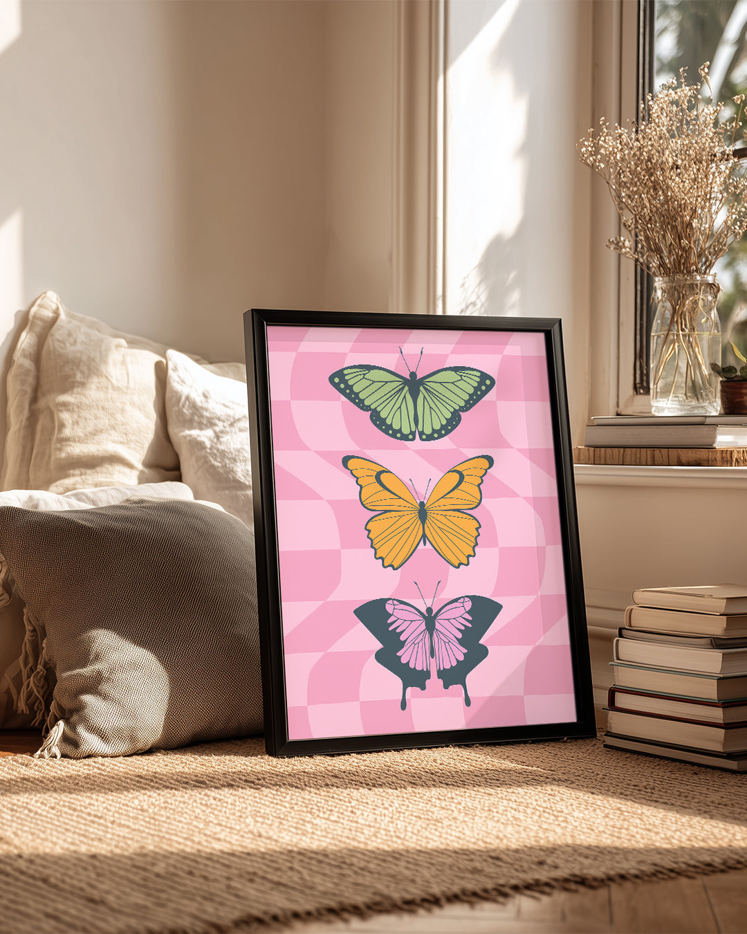 Pink Wings Poster Tablosu