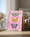 Pink Wings Poster Tablosu