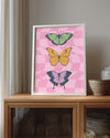 Pink Wings Poster Tablosu