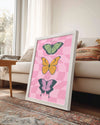 Pink Wings Poster Tablosu