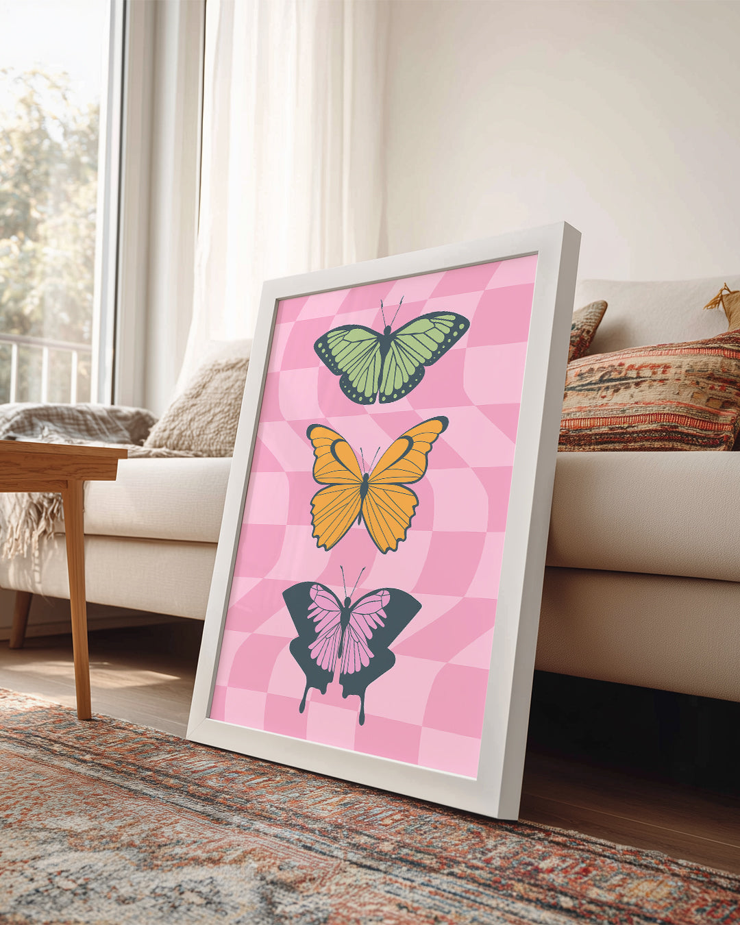 Pink Wings Poster Tablosu
