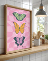 Pink Wings Poster Tablosu