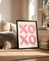 Pink Xoxo Poster Tablosu