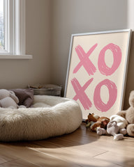 Pink Xoxo Poster Tablosu