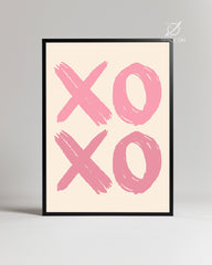 Pink Xoxo Poster Tablosu