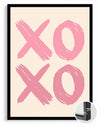 Pink Xoxo Poster Tablosu