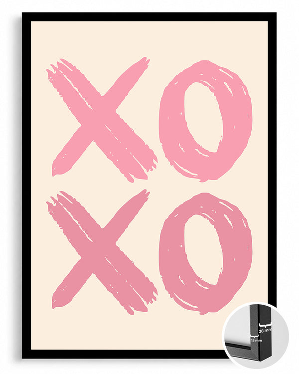 Pink Xoxo Poster Tablosu