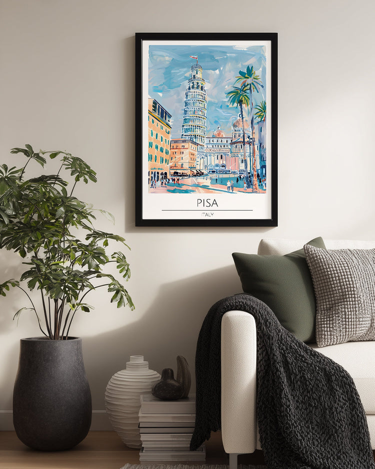 Pisa İtalya Poster Tablosu