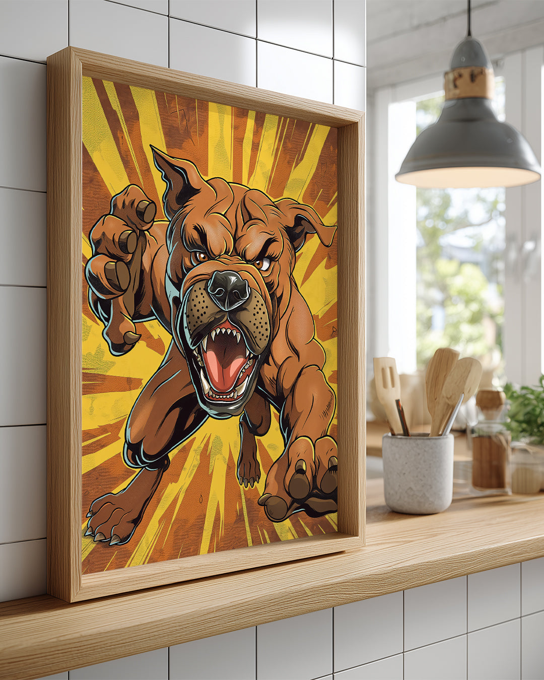 Pitbull - Güçlü Duruş Poster Tablosu