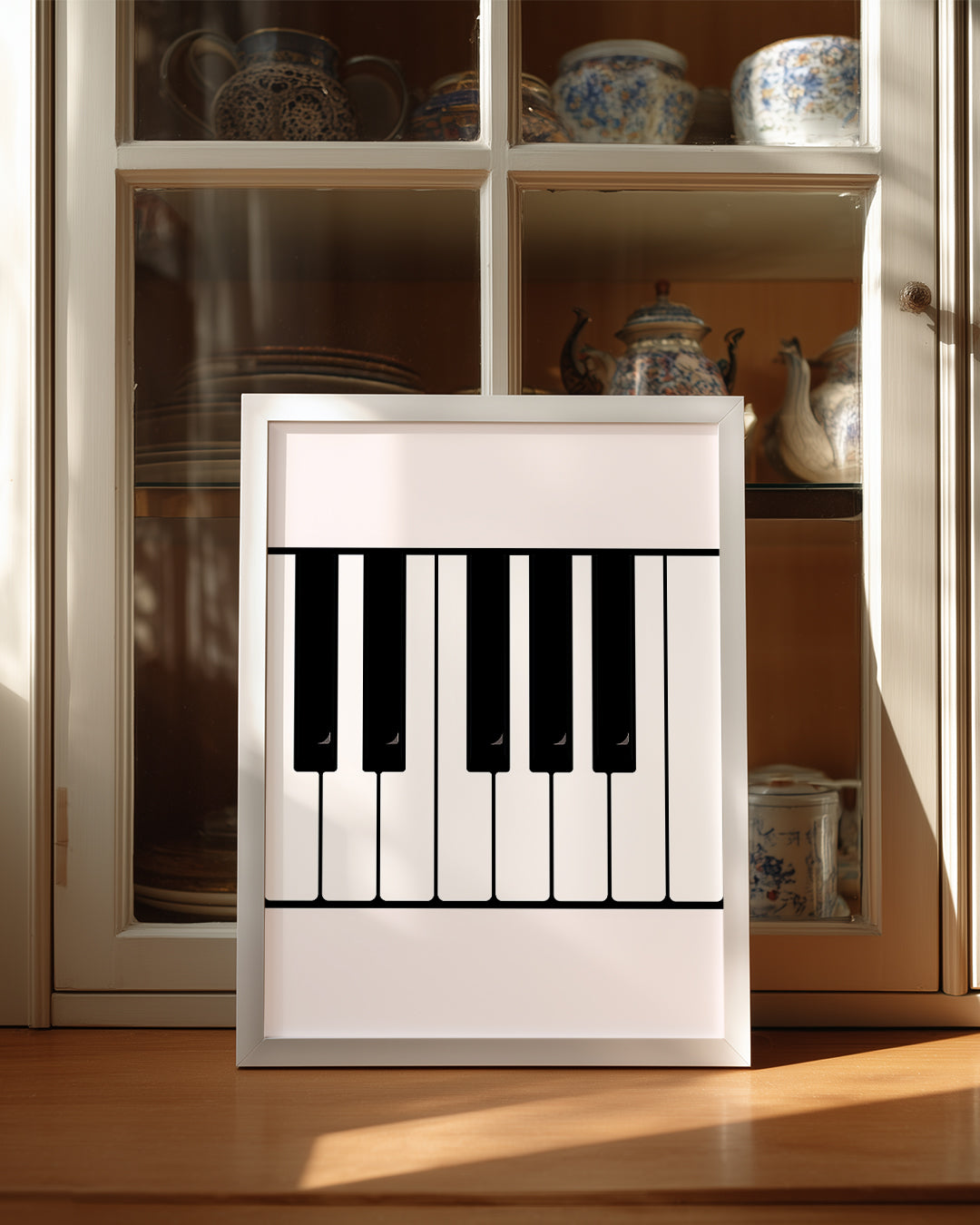 Piyano Tuşları - Minimalist Tasarım Poster Tablosu