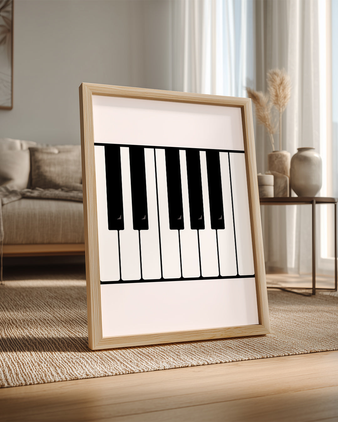Piyano Tuşları - Minimalist Tasarım Poster Tablosu
