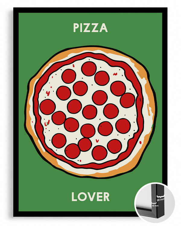 Pizza Aşığı - Lezzetli Dilimler Poster Tablosu