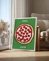 Pizza Aşığı - Lezzetli Dilimler Poster Tablosu