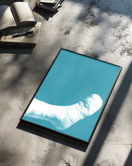 Plaster Blue Poster Tablosu