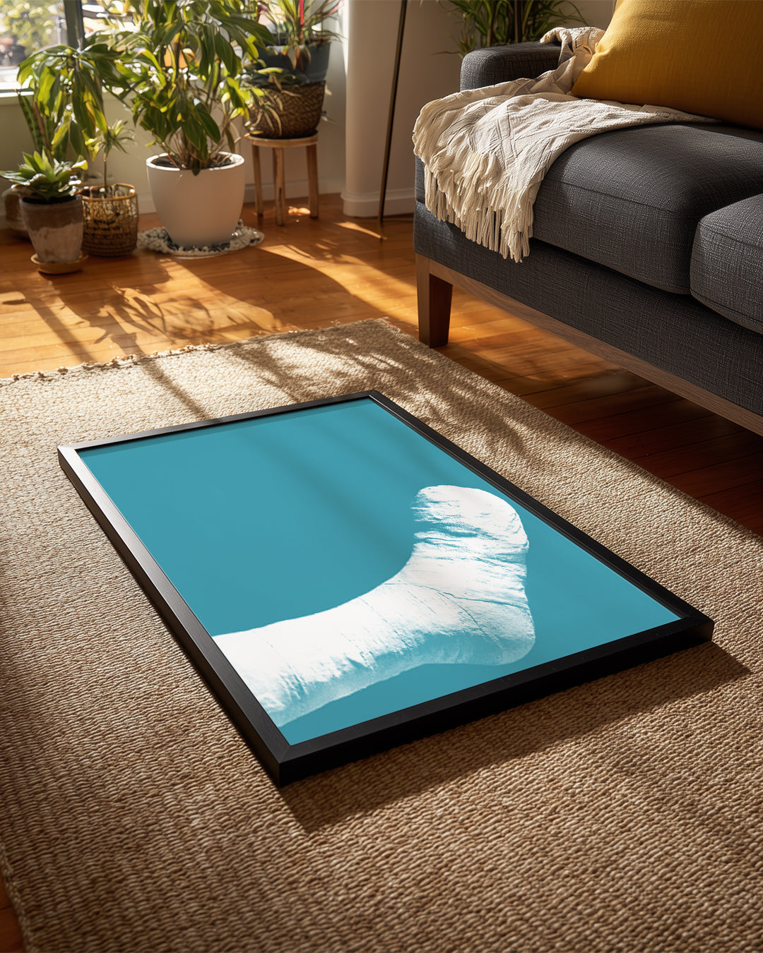 Plaster Blue Poster Tablosu