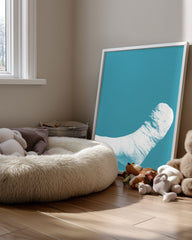 Plaster Blue Poster Tablosu