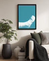 Plaster Blue Poster Tablosu