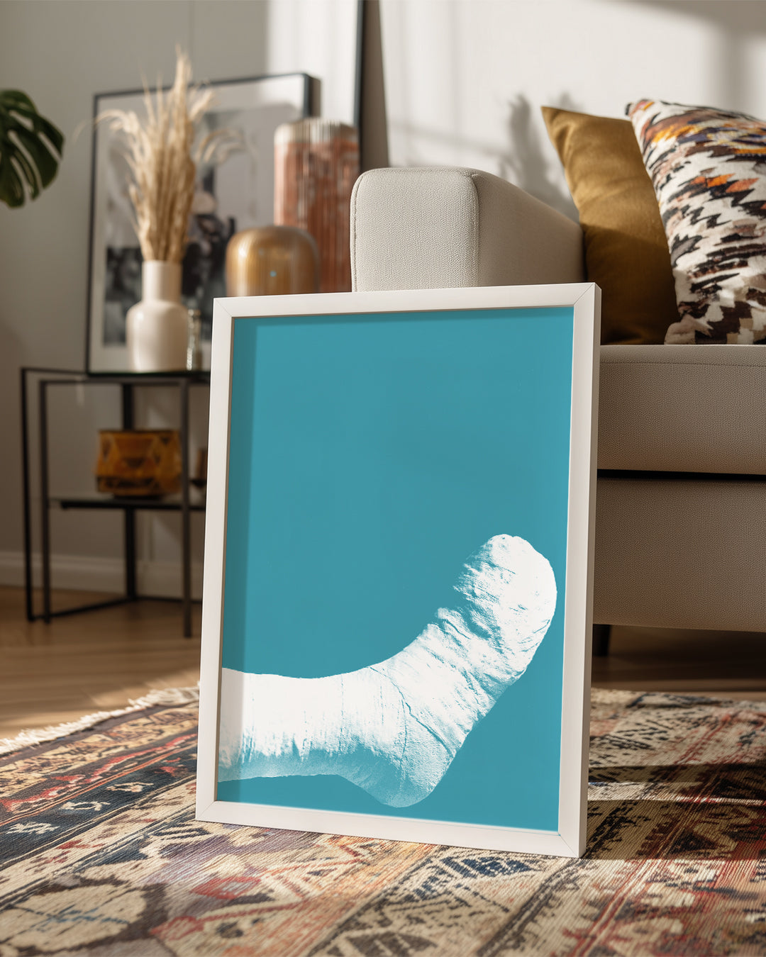 Plaster Blue Poster Tablosu