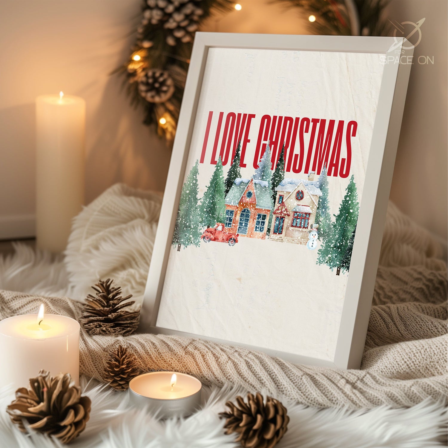 Poinsettia Decoration Poster Tablosu
