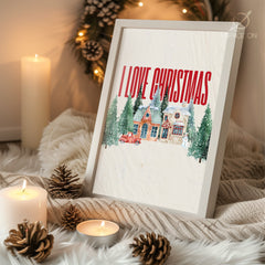 Poinsettia Decoration Poster Tablosu