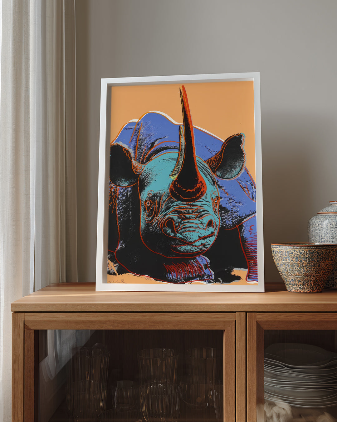 Pop Rhino Poster Tablosu
