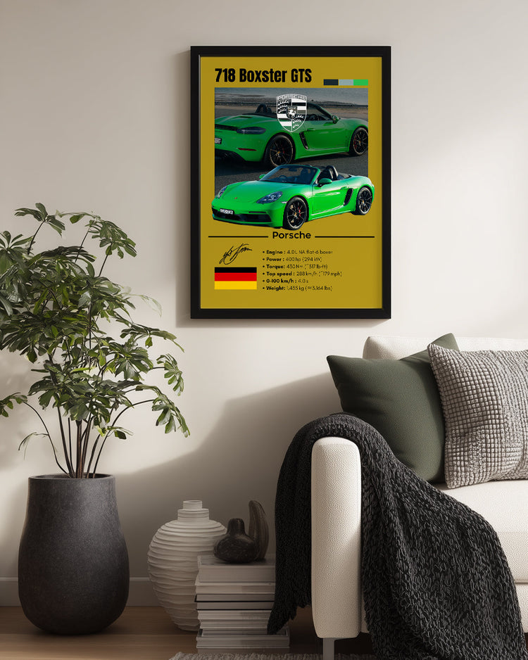 Porsche 718 Boxster Gts Poster Tablosu