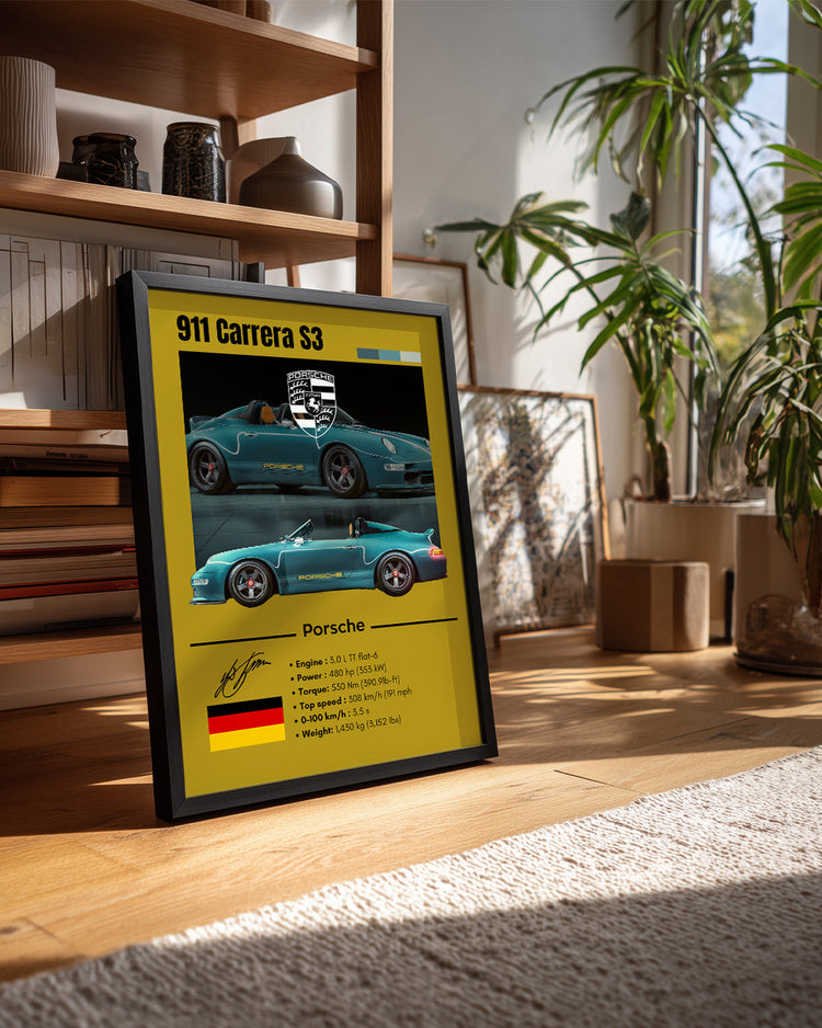Porsche 911 Carrera S3 Poster Tablosu