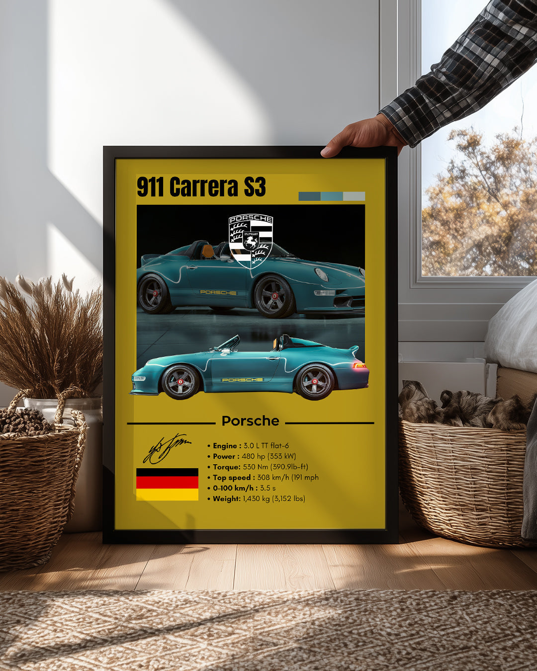 Porsche 911 Carrera S3 Poster Tablosu