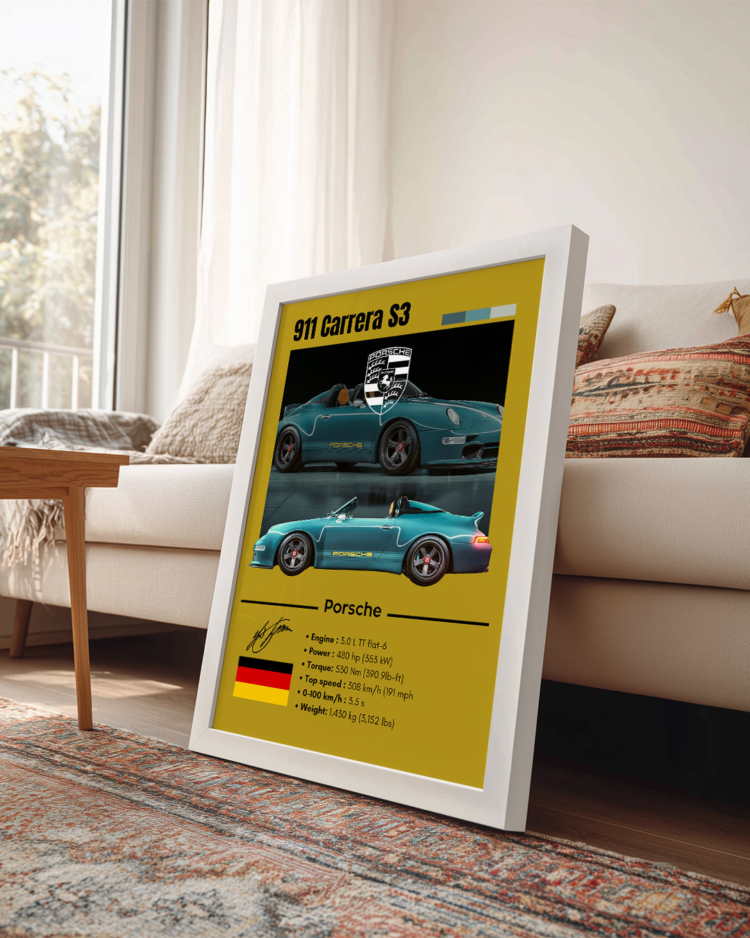 Porsche 911 Carrera S3 Poster Tablosu