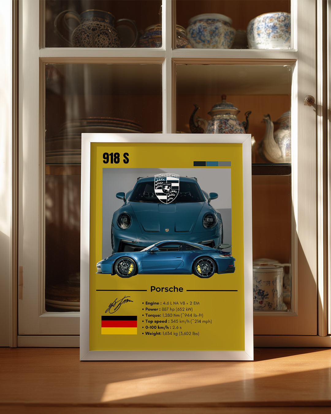 Porsche 918 S Poster Tablosu