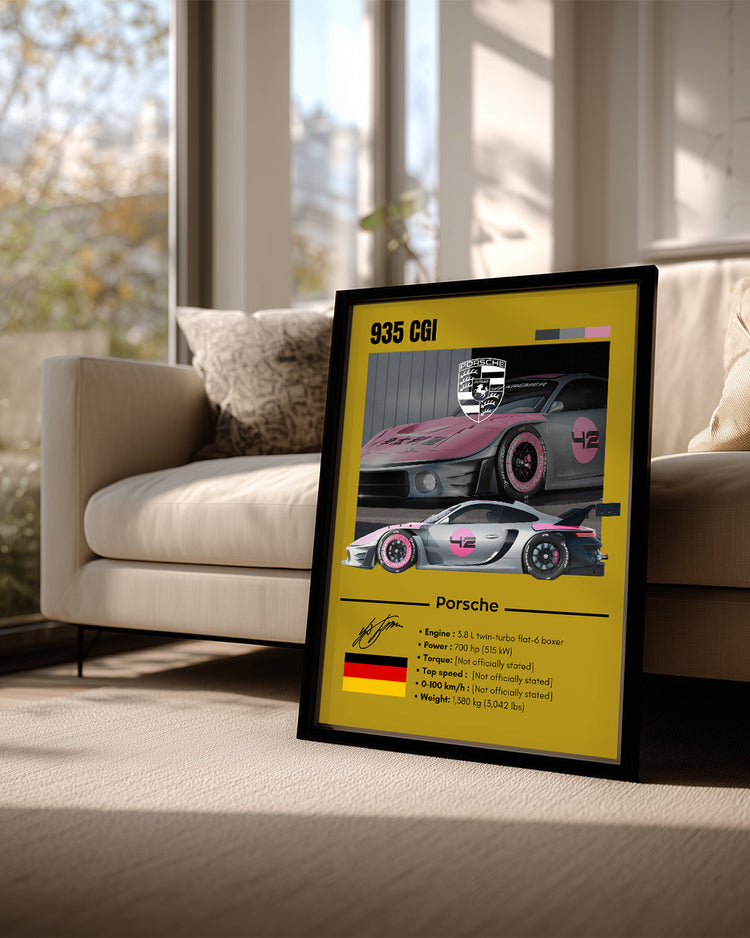 Porsche 935 Cgi Poster Tablosu
