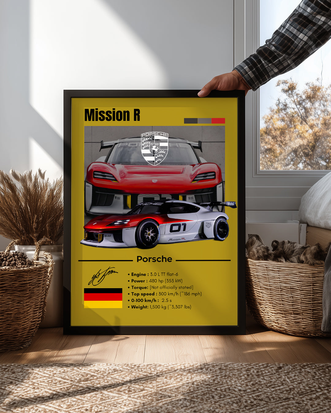 Porsche Mission R Poster Tablosu