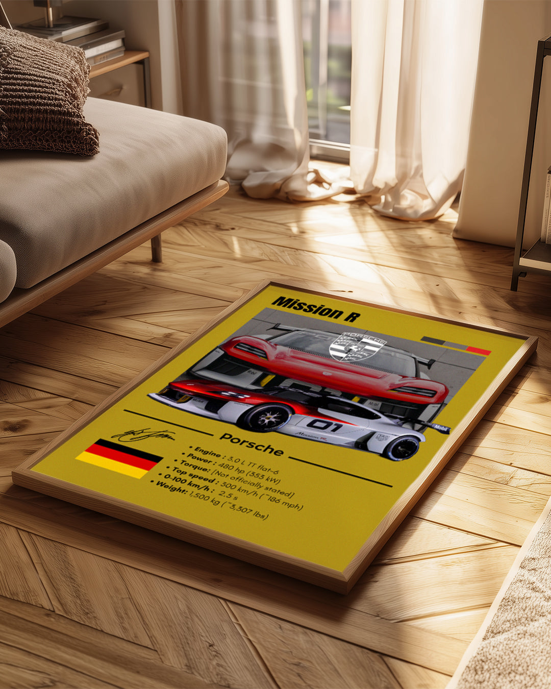 Porsche Mission R Poster Tablosu