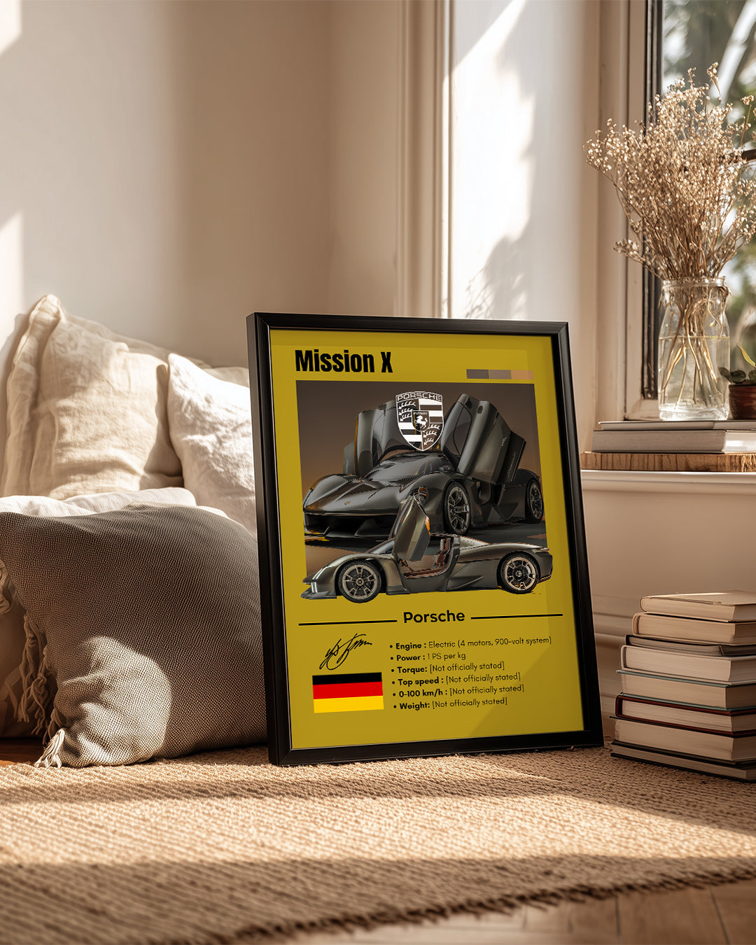 Porsche Mission X Poster Tablosu