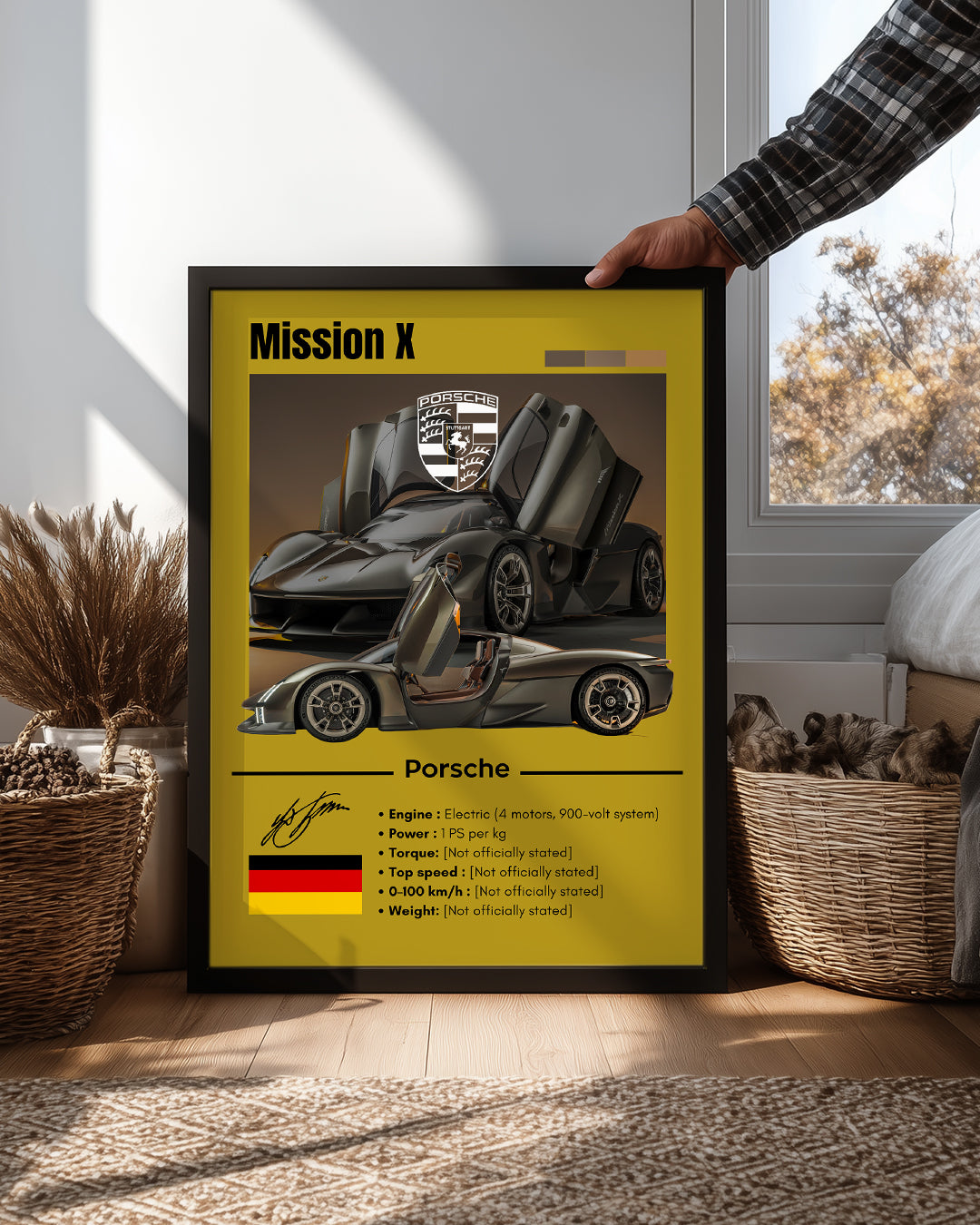 Porsche Mission X Poster Tablosu