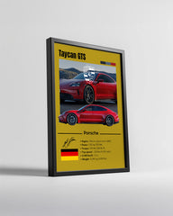 Porsche Taycan Gts Poster Tablosu