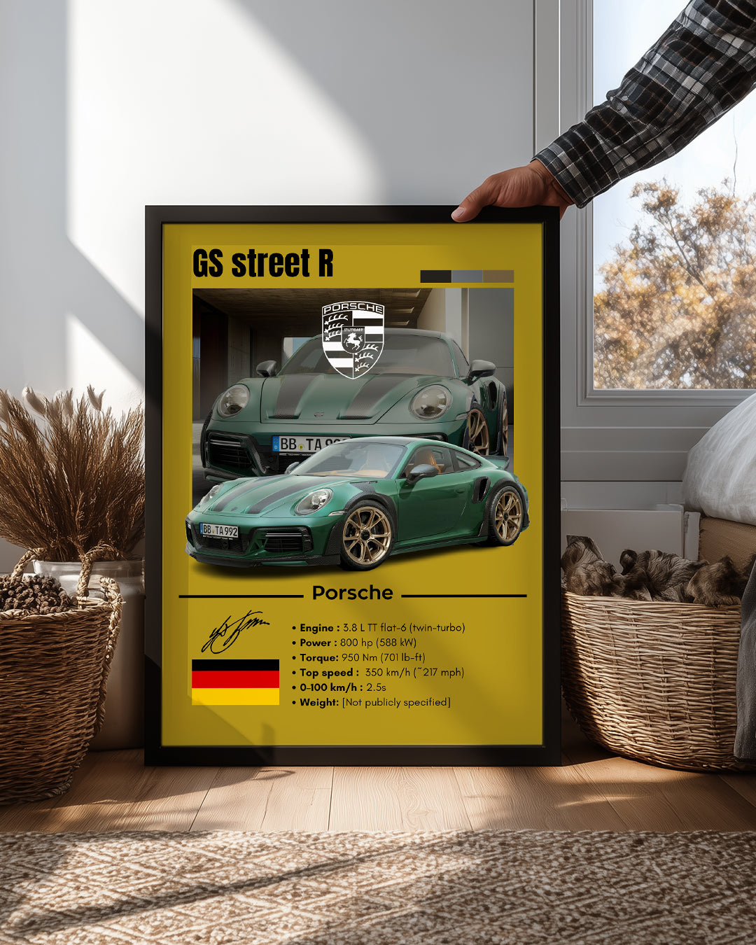 Porsche  Gt street R Poster Tablosu