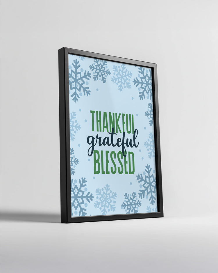 Prancing Reindeer Scene Poster Tablosu