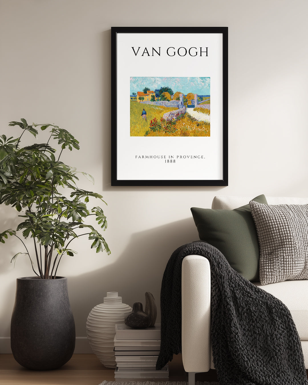 Provencedaki Çiftlik Evi - Vincent van Gogh - 1888 Poster Tablosu