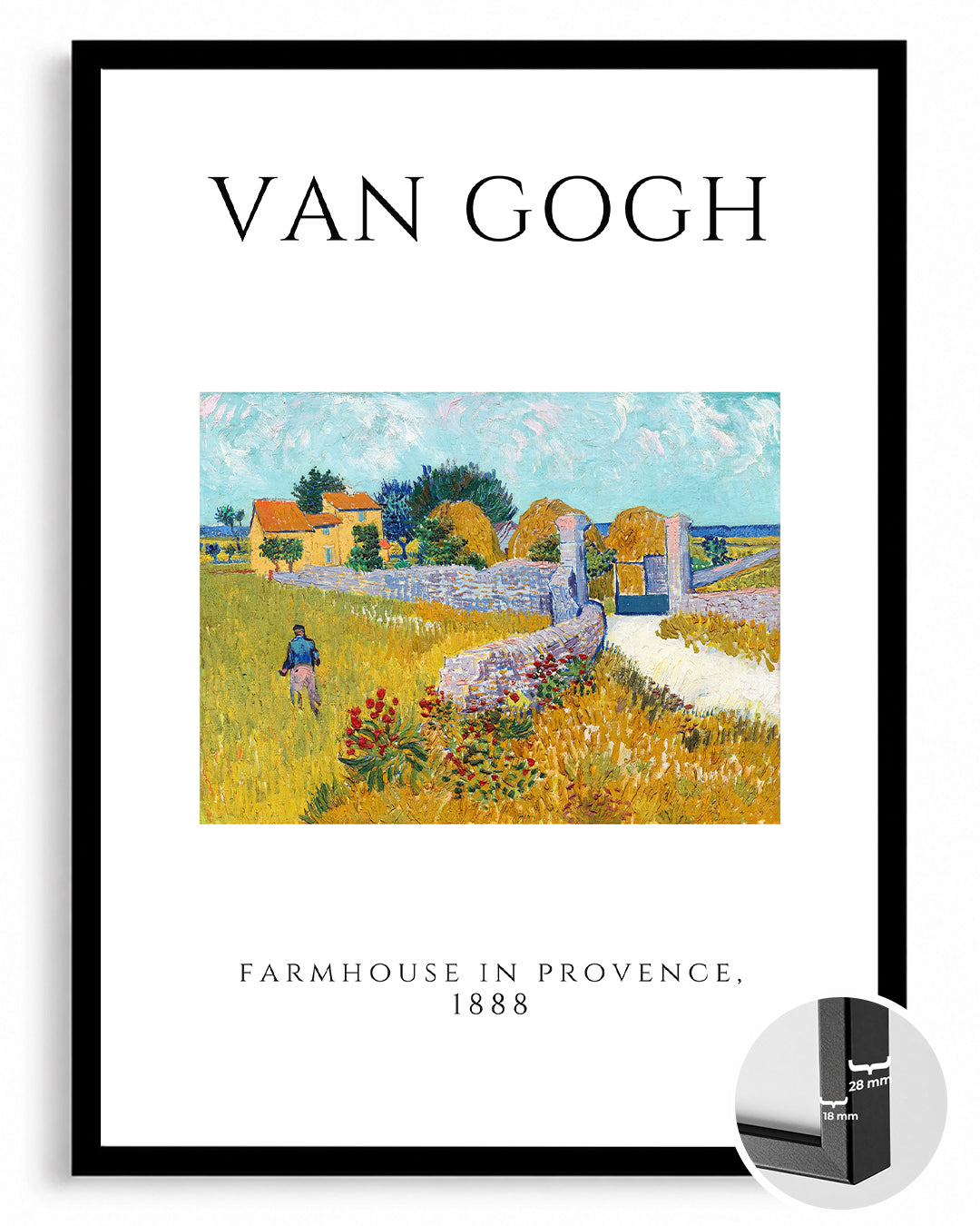 Provencedaki Çiftlik Evi - Vincent van Gogh - 1888 Poster Tablosu