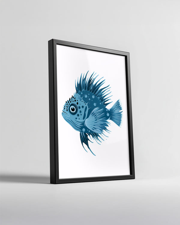 Pul - Mavi Sırt Dikenleri Poster Tablosu