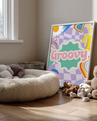 Purple Groovy Poster Tablosu