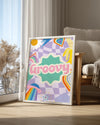 Purple Groovy Poster Tablosu