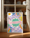 Purple Groovy Poster Tablosu