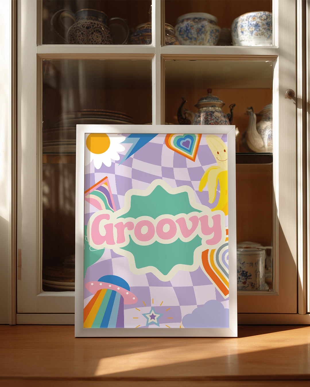 Purple Groovy Poster Tablosu