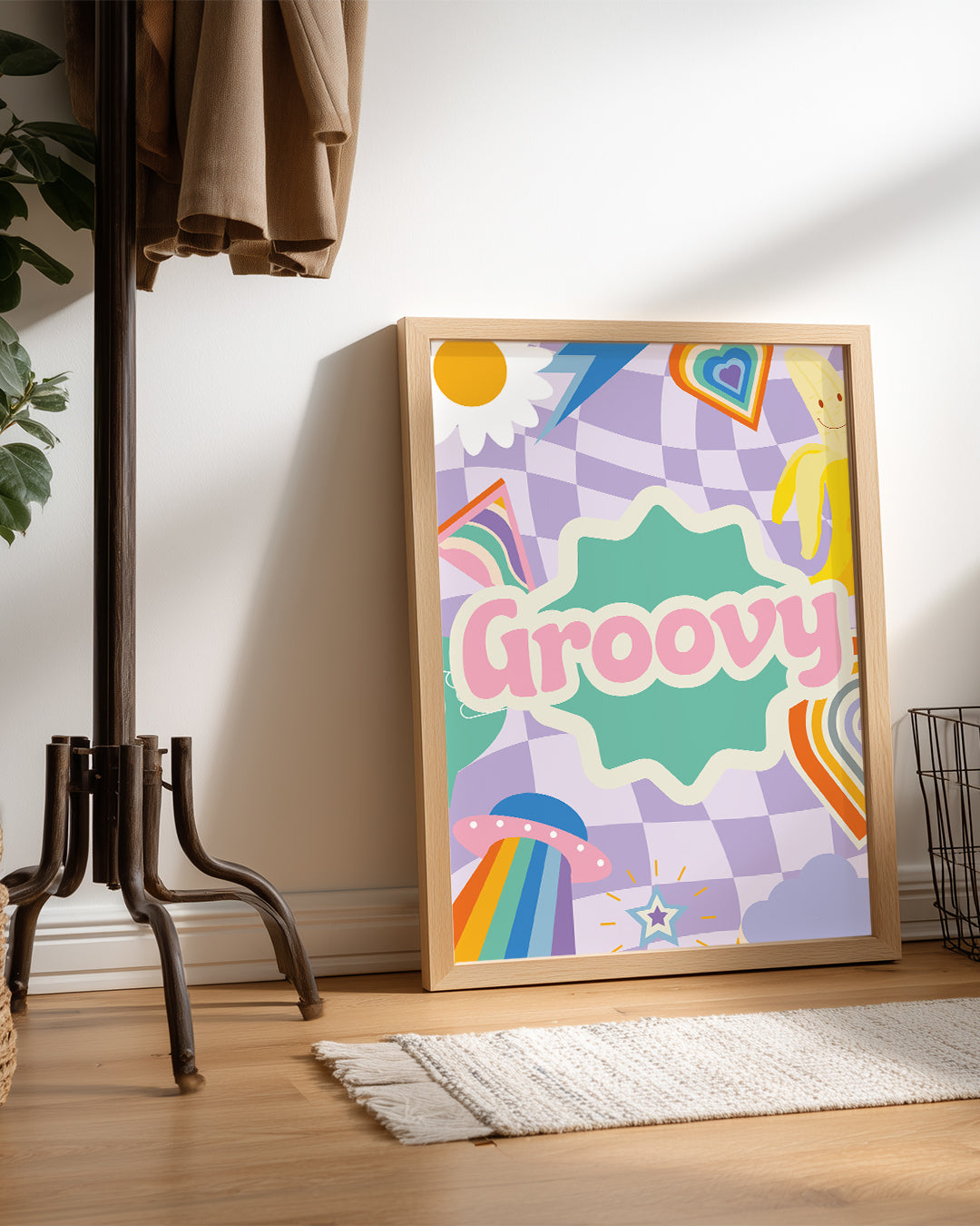 Purple Groovy Poster Tablosu