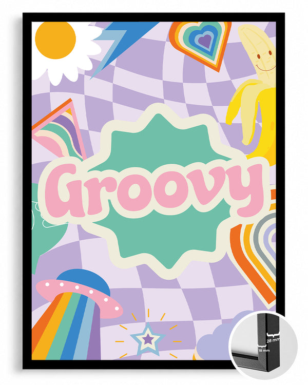 Purple Groovy Poster Tablosu